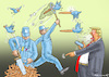 Cartoon: TWITTER-ENTLÜGUNG BEI TRUMP (small) by marian kamensky tagged coronavirus,epidemie,gesundheit,panik,stillegung,trump,pandemie
