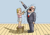 Cartoon: Vater und Tochter Le Pen (small) by marian kamensky tagged charlie,hebdo,terroranschlag,marine,le,pen,todestrafe,paris,karikatur,is
