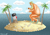 Cartoon: VERSCHOLLEN AM HORMUZ (small) by marian kamensky tagged verschollen,am,hormuz,iran