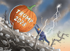 Cartoon: WAHRER HORROR-HALLOWEEN (small) by marian kamensky tagged wahrer,horror,halloween,trump,kandidatur,2028