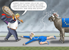 Cartoon: ZÖLLEAUFSCHUB (small) by marian kamensky tagged musk,trump,zuckerberg,bezos,felon,and,elon,in,panama,zölle,diktator,selenskyj,putin,ukraine,usa,china,handelskrieg,eu
