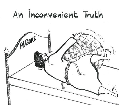 Cartoon: Another Inconvenient Truth (medium) by Thommy tagged al,gore,divorce,global,warming