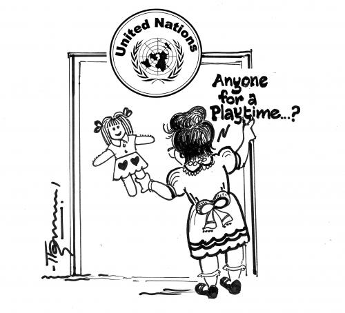 Cartoon: Palins Playground (medium) by Thommy tagged mccain,palin,un