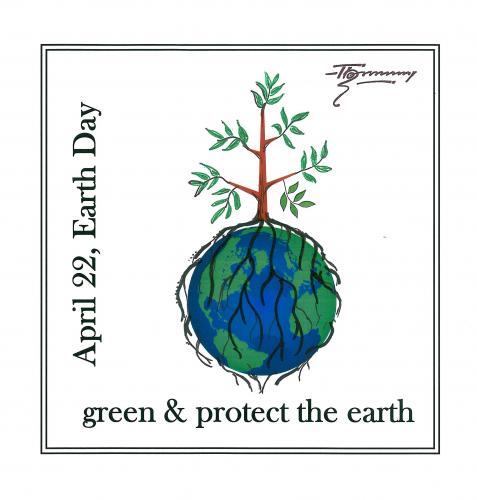 Cartoon: Plant and Save the Planet (medium) by Thommy tagged earthday,planet