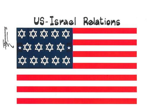 Cartoon: Unbreakable US Israel Relations (medium) by Thommy tagged israel,us,relation