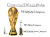 Cartoon: Champions of Different Worlds (small) by Thommy tagged fifa,mlb,nfl