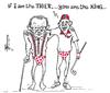 Cartoon: The TIGER and the KING (small) by Thommy tagged larry,king,tiger,woods