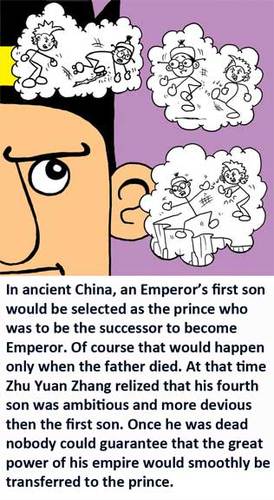 Cartoon: Giving an orange as a treat. (medium) by kidcardona tagged china,history,emperor