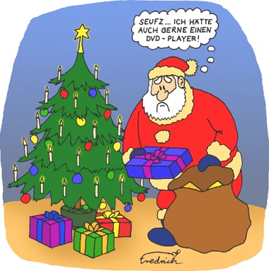 Cartoon: Weihnachten (medium) by Fredrich tagged weihnachten,christmas,noel,dvd,player