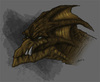 Cartoon: drag no2 (small) by sahin tagged drag dragon no2 number two practicing brown teeths