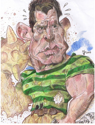 Cartoon: Flint Marko the Sandman (medium) by RoyCaricaturas tagged sandman,spiderman,actors