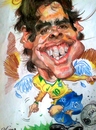 Cartoon: Kaka Brazil (small) by RoyCaricaturas tagged kaka,brazil,soccer,real,madrid