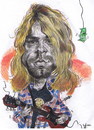 Cartoon: The great Cobain (small) by RoyCaricaturas tagged cobain nirvana kurt rockandroll music