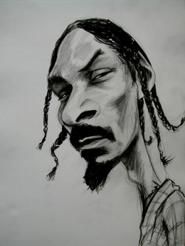Cartoon: Caricature of Snoop Dogg (medium) by Dan tagged caricature,cartoon,music,rap,dan,famous,face,snoop,dogg