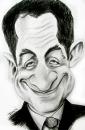 Cartoon: Caricature of Sarkozy (small) by Dan tagged caricature,cartoon,picasso,president,dan,famous,face,france,french,politic,political