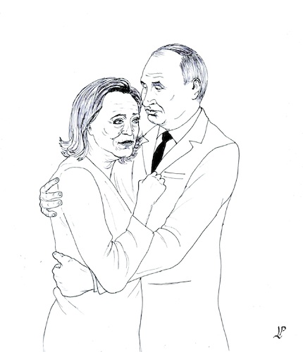 Cartoon: Consolation (medium) by paolo lombardi tagged france,elections,lepen,putin,russia