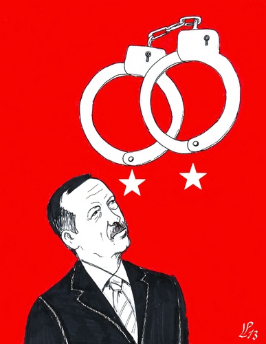 Cartoon: Corruption in Turkey (medium) by paolo lombardi tagged turkey
