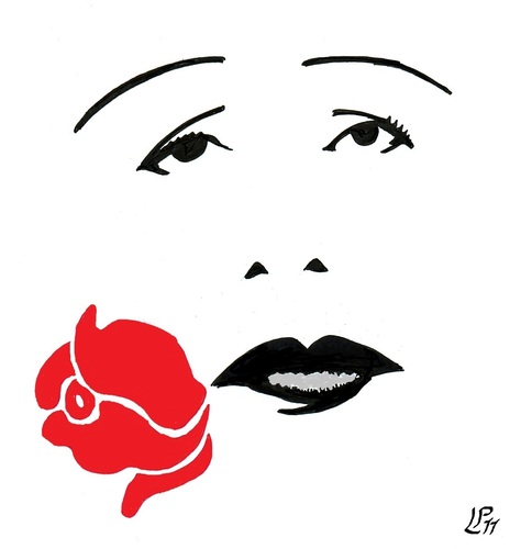 Cartoon: Edith Piaf (medium) by paolo lombardi tagged france