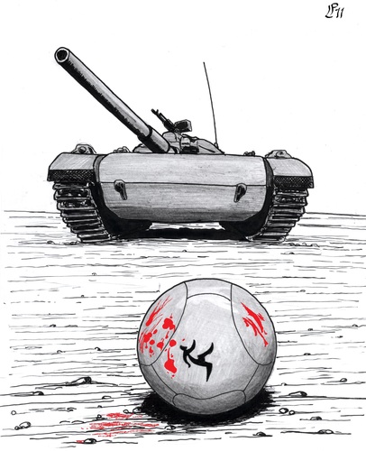 Cartoon: Gaza today (medium) by paolo lombardi tagged krieg,war,palestine,israel,gaza
