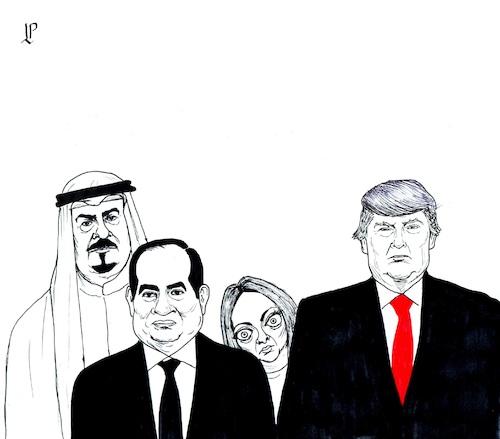 Cartoon: Meloni in Peace Conference (medium) by paolo lombardi tagged meloni,italy,peace,gaza,trump