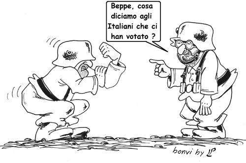 Cartoon: Messaggio per gli elettori (medium) by paolo lombardi tagged italy,grillo,crimi