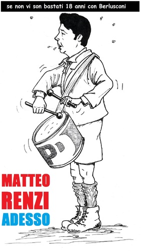 Cartoon: Per Continuare (medium) by paolo lombardi tagged italy,politics,satire,cartoon