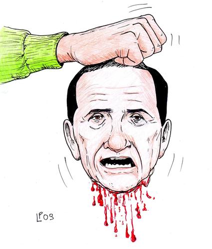 Cartoon: the King (medium) by paolo lombardi tagged italy,politics,mafia,caricature,satire,berlusconi