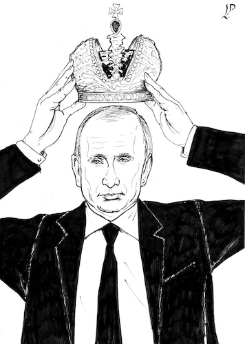 Cartoon: The New Zar (medium) by paolo lombardi tagged putin,zar,russia