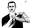 Cartoon: Ali Ferzat Cartoon (small) by paolo lombardi tagged syria assad revolution satire freedom