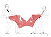Cartoon: Ballot (small) by paolo lombardi tagged erdogan kilicdaroglu turkey elections