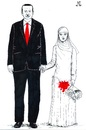 Cartoon: Child Bride (small) by paolo lombardi tagged turkey,democracy,freedom,dictator