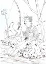 Cartoon: divieto di pesca (small) by paolo lombardi tagged italy,satire,nature,caricatures