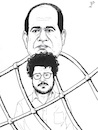 Cartoon: Freedom for Patrick Zaki (small) by paolo lombardi tagged egypt,dictator,freedom,democracy