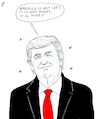 Cartoon: His America (small) by paolo lombardi tagged trump,usa