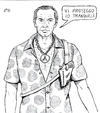 Cartoon: il Protettore (small) by paolo lombardi tagged italy,scandal,berlusconi,bertolaso,politics,caricature