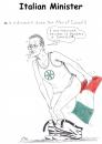 Cartoon: italian politic (small) by paolo lombardi tagged italy,palestine,gaza,israel,politic