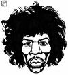 Cartoon: Jimi Hendrix (small) by paolo lombardi tagged rock music hendrix