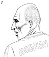 Cartoon: Robben (small) by paolo lombardi tagged netherlands,footbal