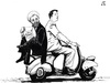 Cartoon: Roman Holiday (small) by paolo lombardi tagged iran,italy