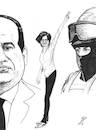 Cartoon: Sarah Hegazi (small) by paolo lombardi tagged egypt
