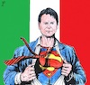 Cartoon: Super Conte (small) by paolo lombardi tagged coronavirus,italy,europe