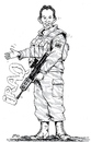 Cartoon: Test Steaming (small) by paolo lombardi tagged england iraq war krieg politics
