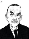 Cartoon: Thomas Mann (small) by paolo lombardi tagged artist