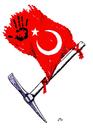 Cartoon: Turkish Miners (small) by paolo lombardi tagged turkey,worker,arbeiter