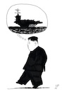 Cartoon: Worry (small) by paolo lombardi tagged korea,usa,war,peace