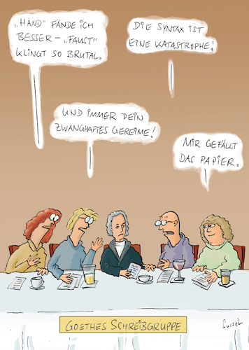 Cartoon: Kluge Tipps (medium) by fussel tagged schreiben,schreibgruppe,kreatives,kreativ,autorengruppe,goethe,workshop,schreiben,schreibgruppe,kreatives,kreativ,autorengruppe,goethe,workshop