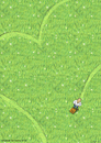 Cartoon: Heart Times (small) by fussel tagged love spring green mow lawn herz rasen herzrasen rasenmäher