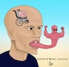 Cartoon: sick mind (small) by abdullah tagged mind,sick,tongue,idiot,stupid,humble,arrogant
