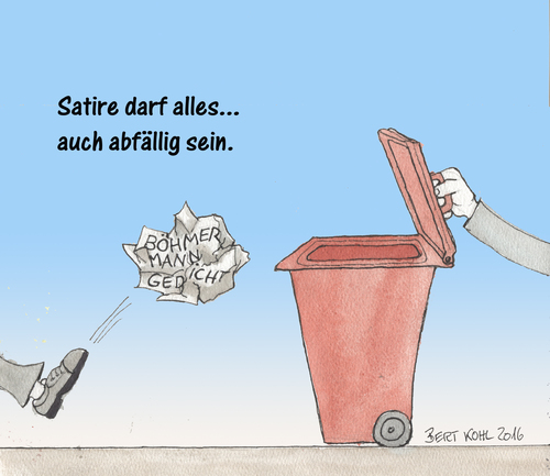 Cartoon: Böhmermann (medium) by Bert Kohl tagged böhmer