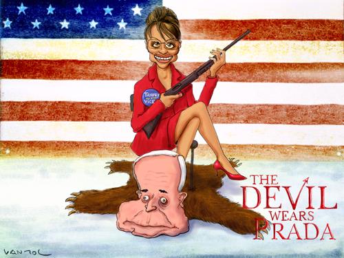 Cartoon: The Devil wears Prada (medium) by Vanmol tagged sarah,palin